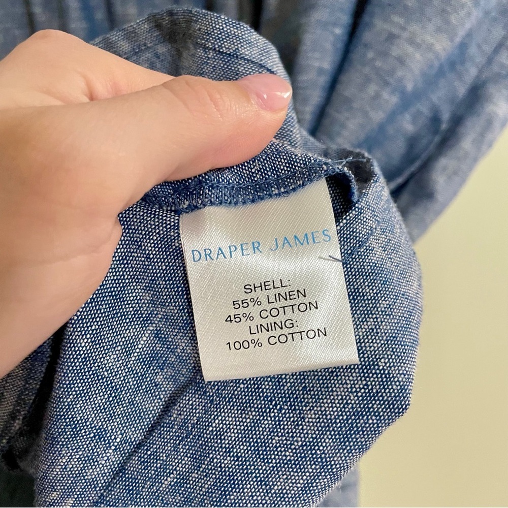 Draper James Chambray Babydoll Dress – Size XXL (Like New) - Picture 8 of 11